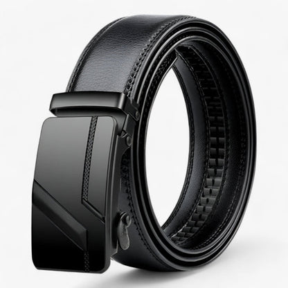 Ceinture Cuir Classique avec Boucle Métal Réglable - PanierRoyale