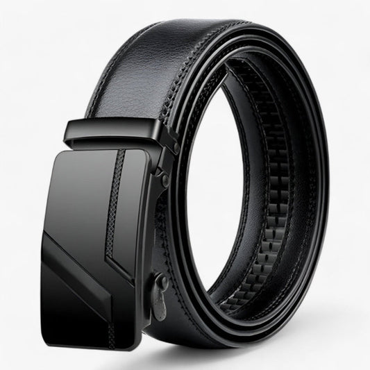 Ceinture Cuir Classique avec Boucle Métal Réglable - PanierRoyale