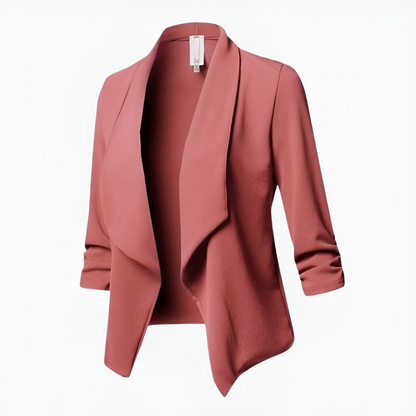 Blazer Féminin Manches Longues avec Fermeture Éclair pour Femme