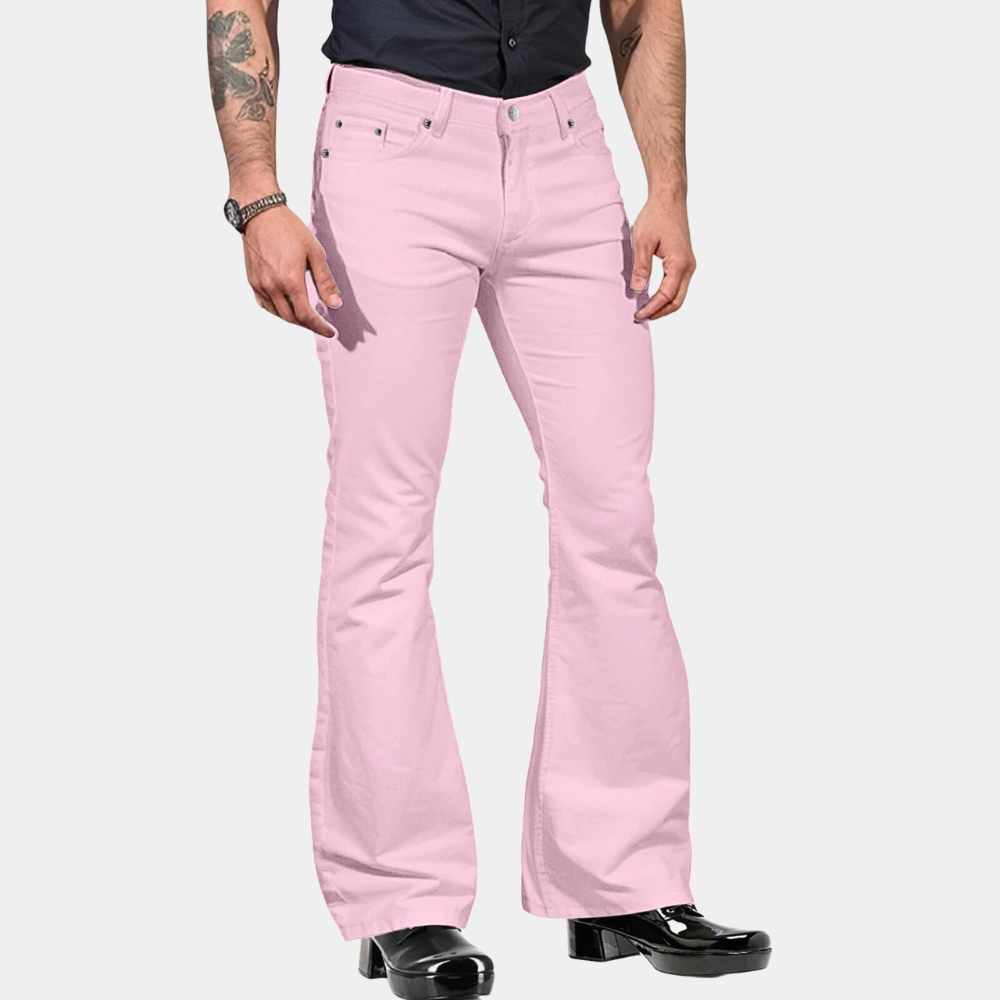 Pantalon Homme Blanc Relaxed Fit Casual