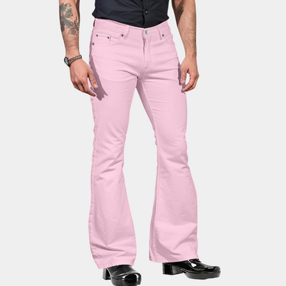 Pantalon Homme Blanc Relaxed Fit Casual
