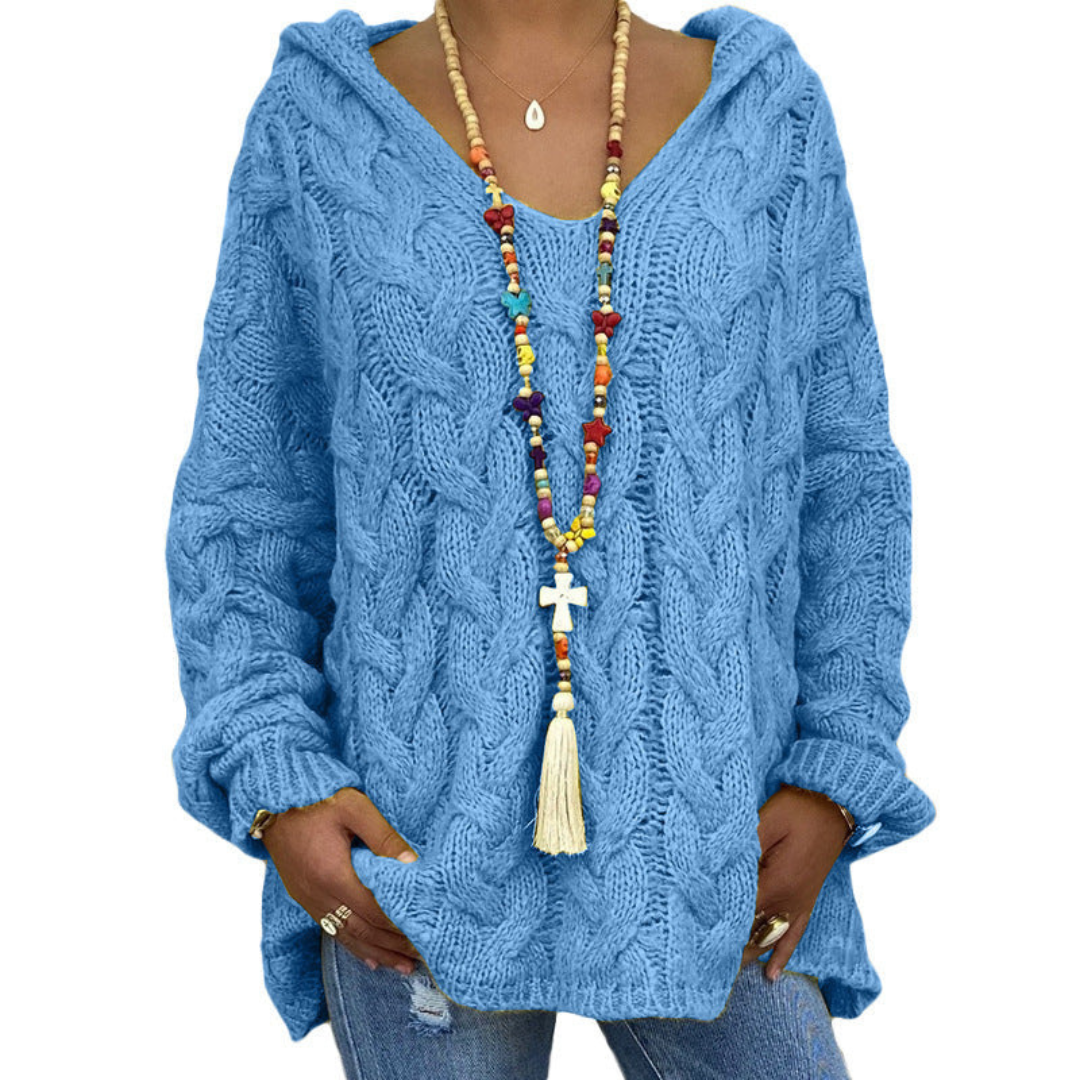 Pull Femme Long Manches Doux et Élégant