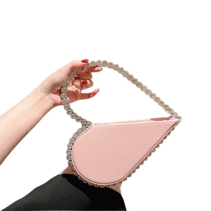 Sac à Main Cœur Brodé Chic Féminin