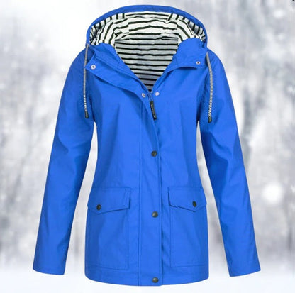 Veste Imperméable Femme Jaune Citron Legère et Étanche