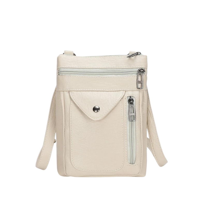 Sac Épaule Réglable avec Poches Zippées et Bretelle Ajustable