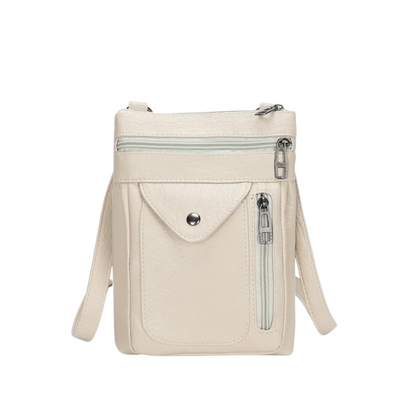 Sac Épaule Réglable avec Poches Zippées et Bretelle Ajustable