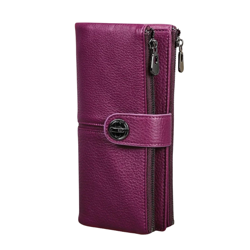 Portefeuille Téléphone Femme avec Poches Cartes et Fermeture Magnétique