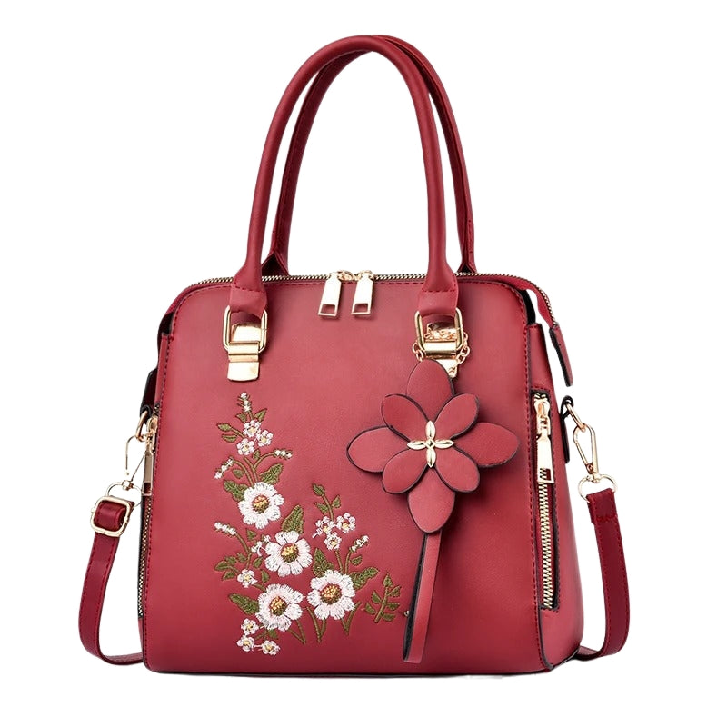 Sac à Main Floral avec Bretelle Réglable
