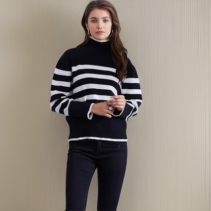 Pull Femme Col Roulé Chic et Décontracté