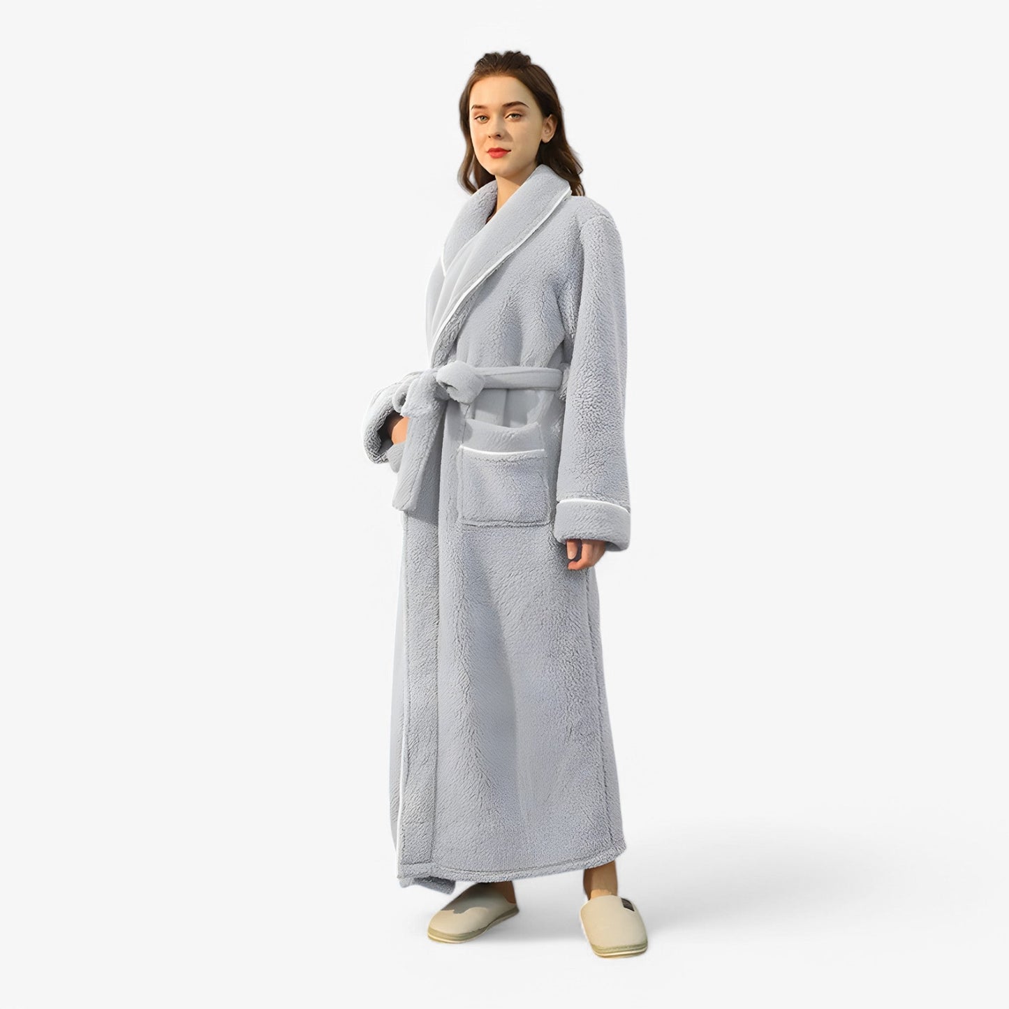 Peignoir de bain Doux et Confortable avec Ceinture Élastique