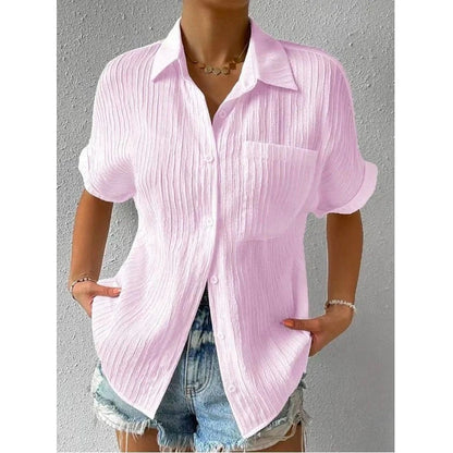 Chemise Femme Manches Courtes Élégante et Chic