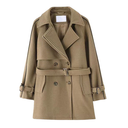 Manteau Femme En Laine Doux et Chaud Hiver