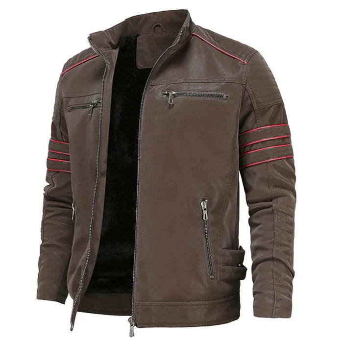 Blouson Cuir Homme Robuste et Élégant - BerlinGlamour