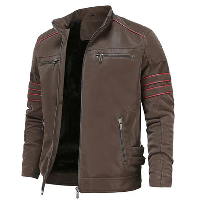 Blouson Cuir Homme Robuste et Élégant - BerlinGlamour