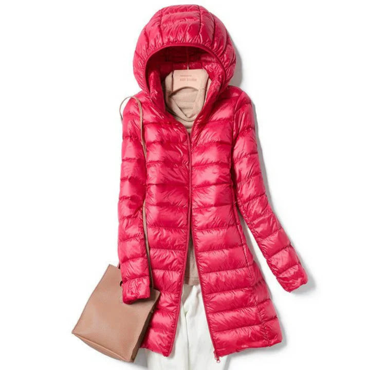 Manteau Hiver Femme Long à Capuchon Élégant