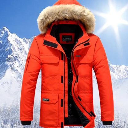 Parka Hiver Homme Capuche Amovible et Imperméable