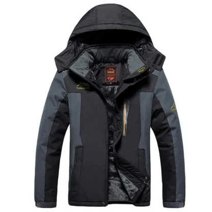 Veste Homme Hiver Imperméable avec Capuchon et Isolation Chaude