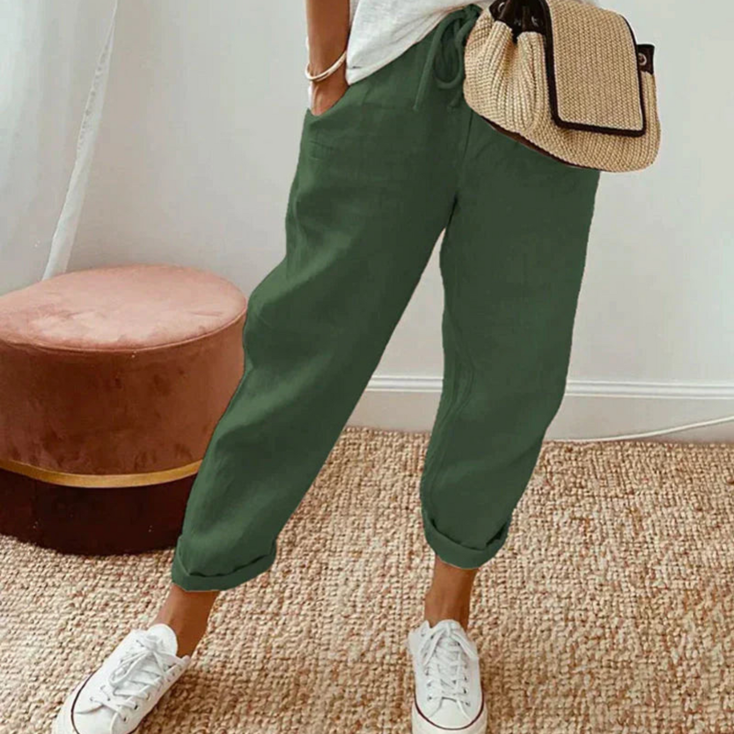 Pantalon Femme Slim Fit Élégant et Tendance