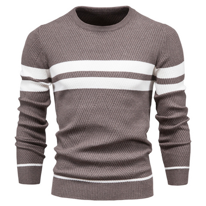 Pull Homme Col Rond Tricot Chaud et Confortable