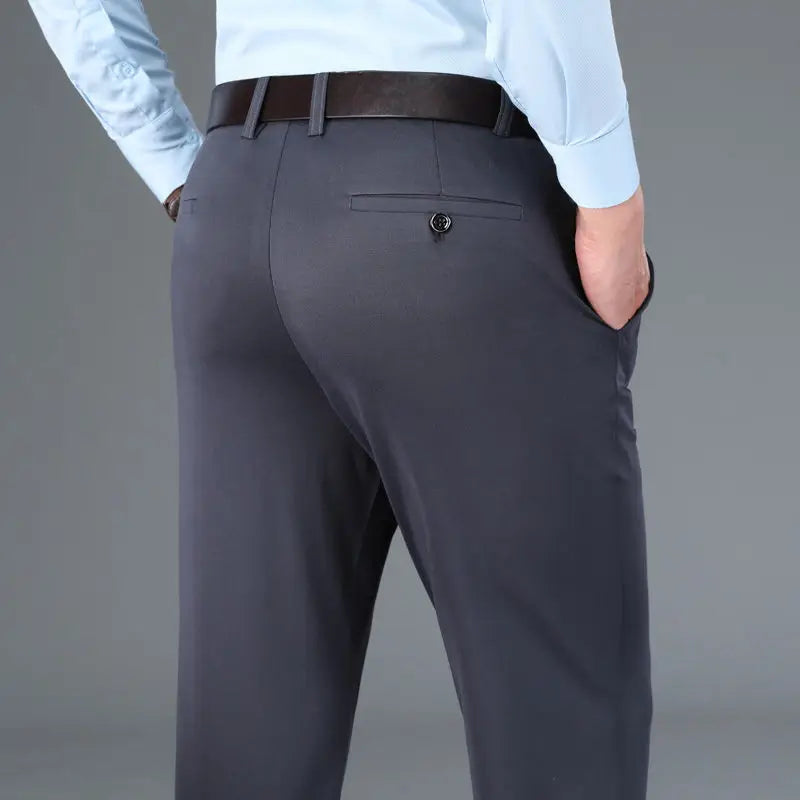 Pantalon Homme Élastique Taille Élégante