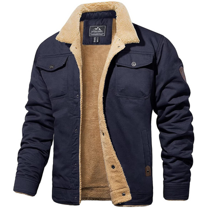 Veste aviateur épaisse et chaude pour hommes