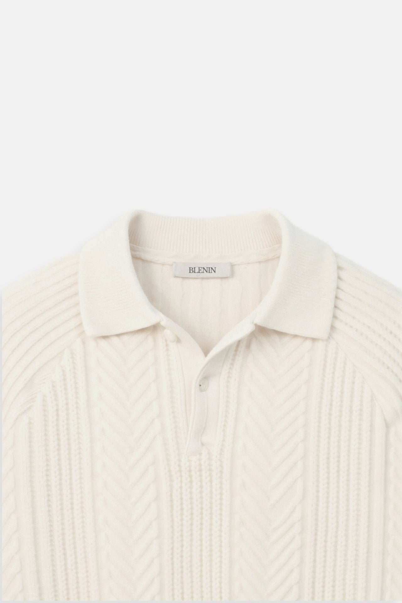 Pull en maille classique avec col polo