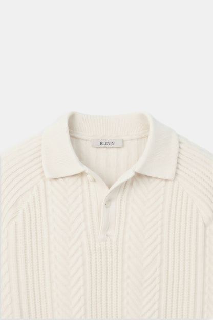 Pull en maille classique avec col polo