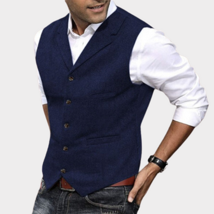 Gilet Homme Gris Anthracite Décontracté