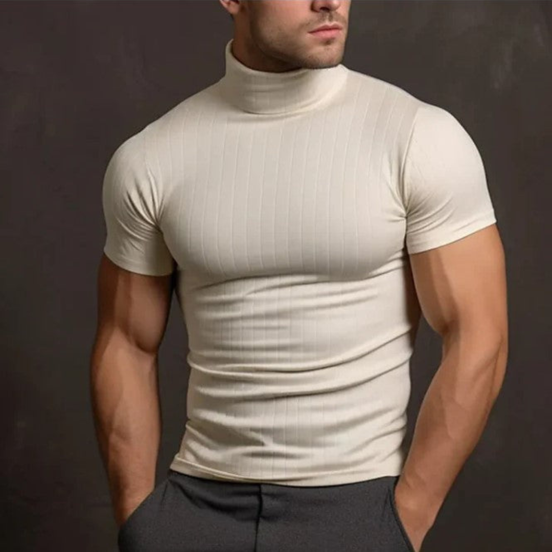 Pull Homme Slim Fit Col Roulé