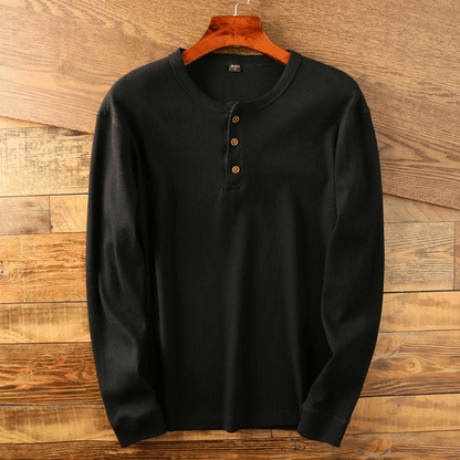 Pull Homme Coton Doux Manches Longues Classique
