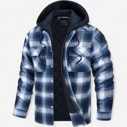 Veste Carreaux Élégante Manches Longues