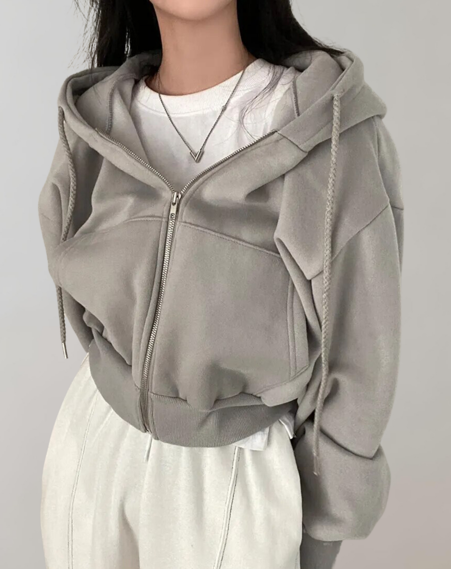 Sweat à Capuche Femme Taille Adjustables