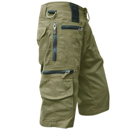 Pantalon Court Décontracté avec Poches Fermées
