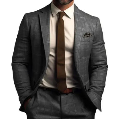 Costume Homme Carreaux Élégant et Raffiné