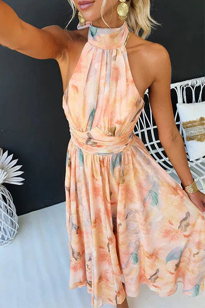 Robe Maxi Été Fleurs pour Femme