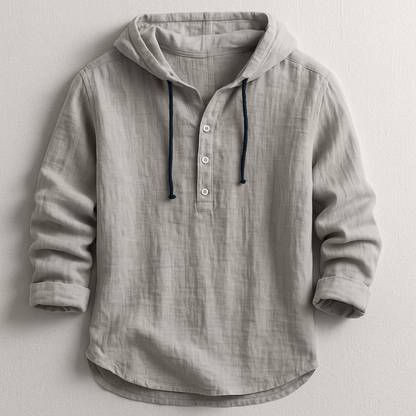 Chemise à capuche coton homme décontractée et légère