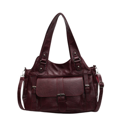 Sac à main femme chic en cuir avec fermeture éclair