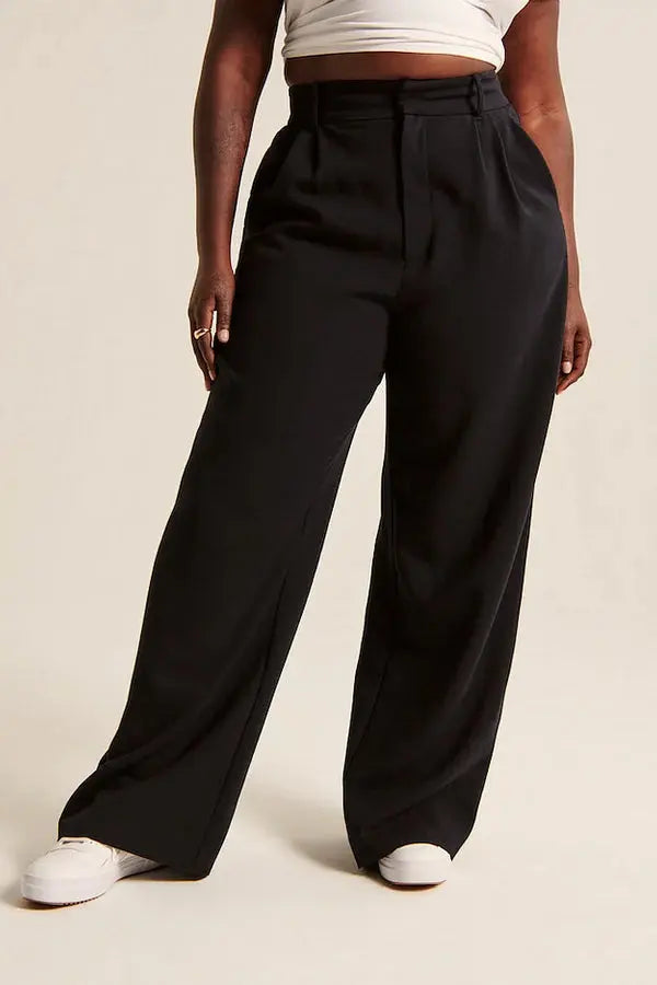 Pantalon Large Évasé Haut de Gamme Classique