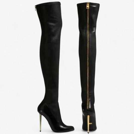 Bottes Femme Haut Talon Chic et Élégantes - PanierRoyale