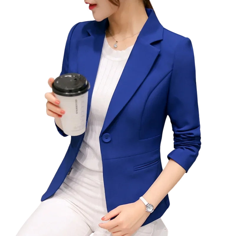 Blazer Élégant Manches Longues Zip Dégradé