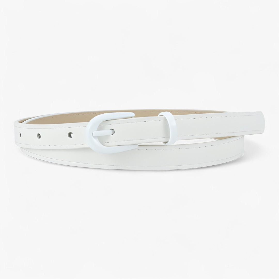 Ceinture Cuir Classique avec Boucle Simple et Taille Ajustable