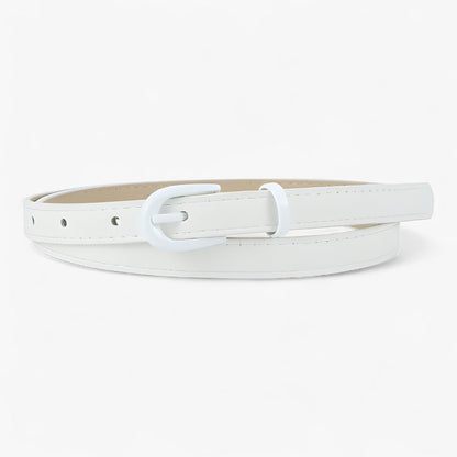 Ceinture Cuir Classique avec Boucle Simple et Taille Ajustable