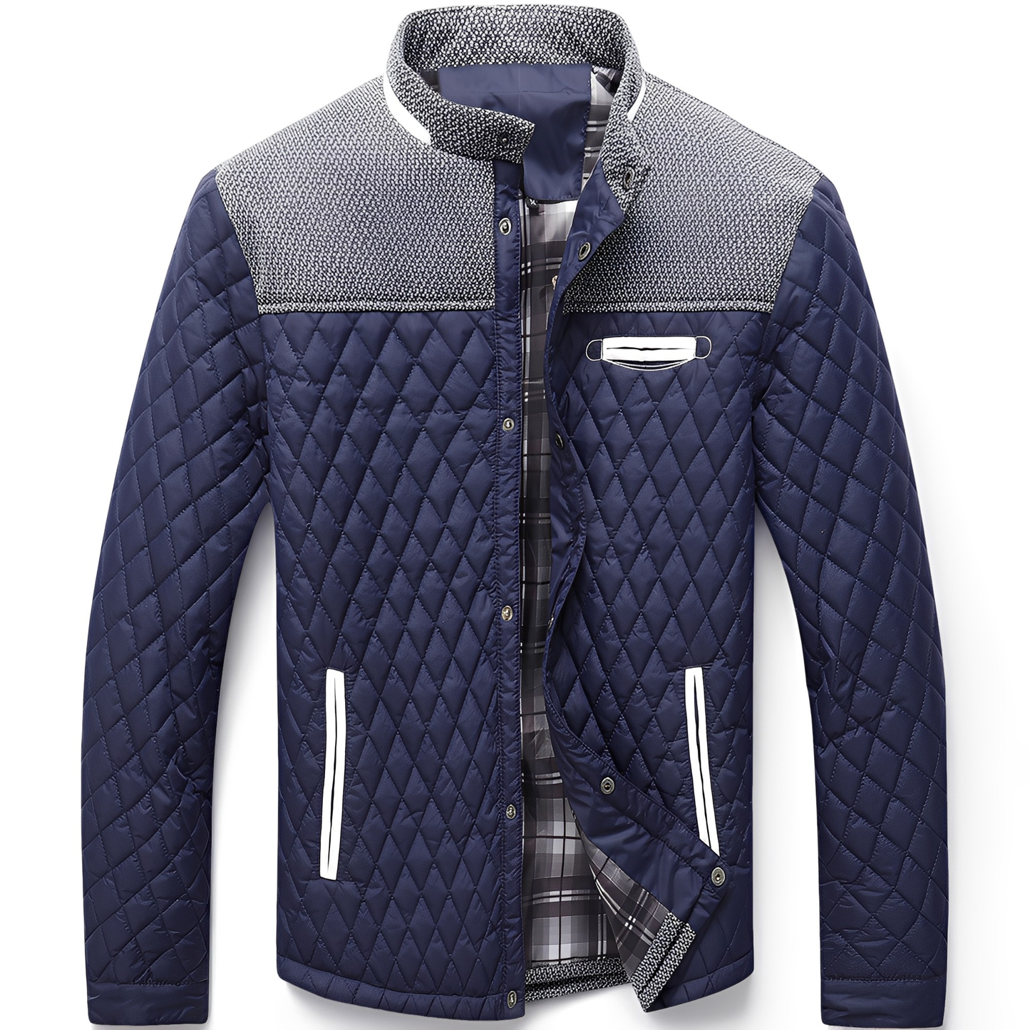 Veste Doudoune Hiver Homme avec Capuchon et Manches Longues