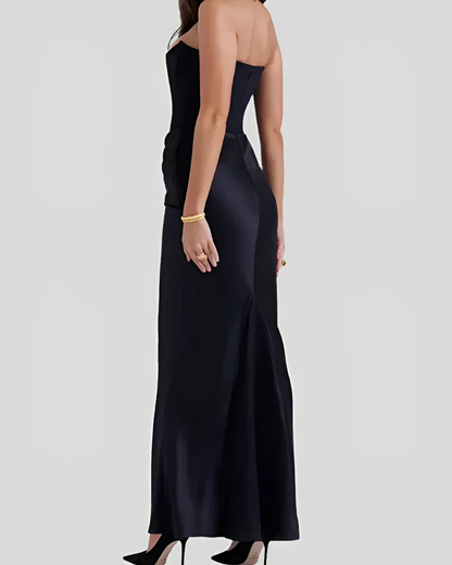 Robe de Mariage pour Invitée Féminine Élégante Longue