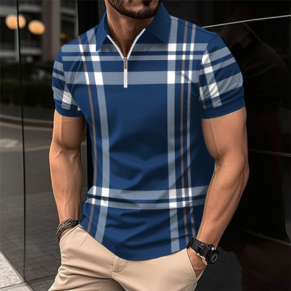 Polo Homme Carreaux Classique et Élégant
