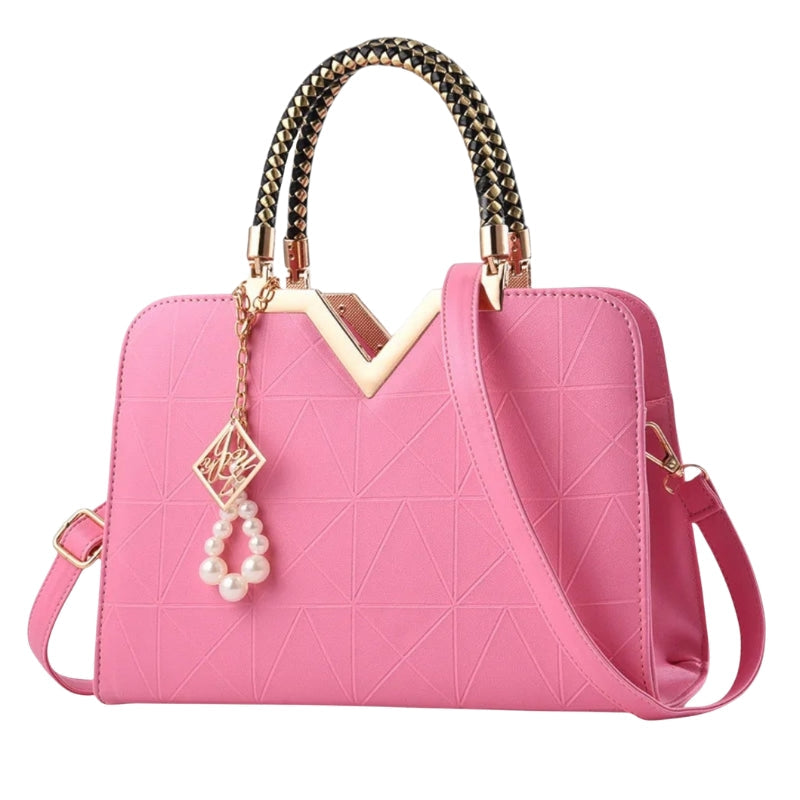 Sac à main Femme élégant avec fermeture éclair et détails cousus