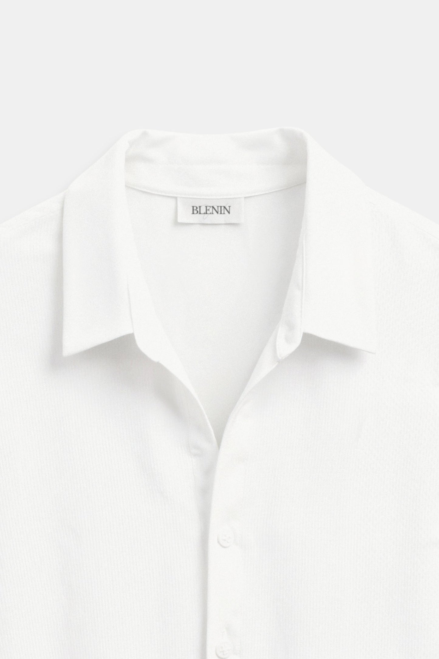 Chemise Lin Cuir Court Manches Été