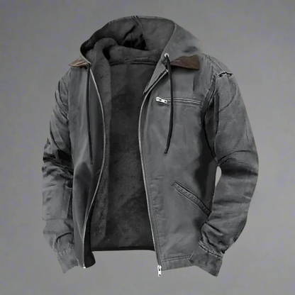 Veste Hiver Homme Capuche Polaire Chaude