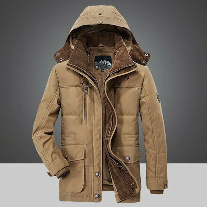 Doudoune Homme Hiver Polaire Bleu Marine Étanche