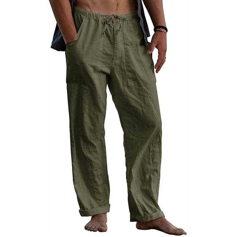 Pantalon de sport larges et confortables avec poches latérales
